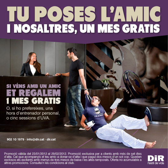 Tu poses l'amic i nosaltres, un mes gratis