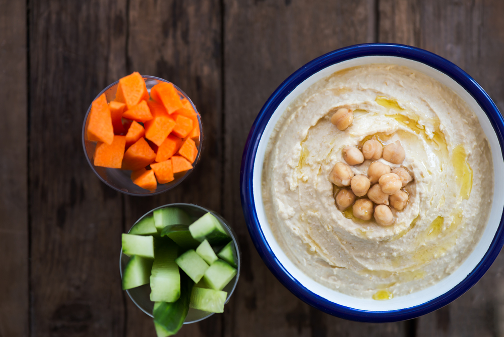 berenar saludable hummus