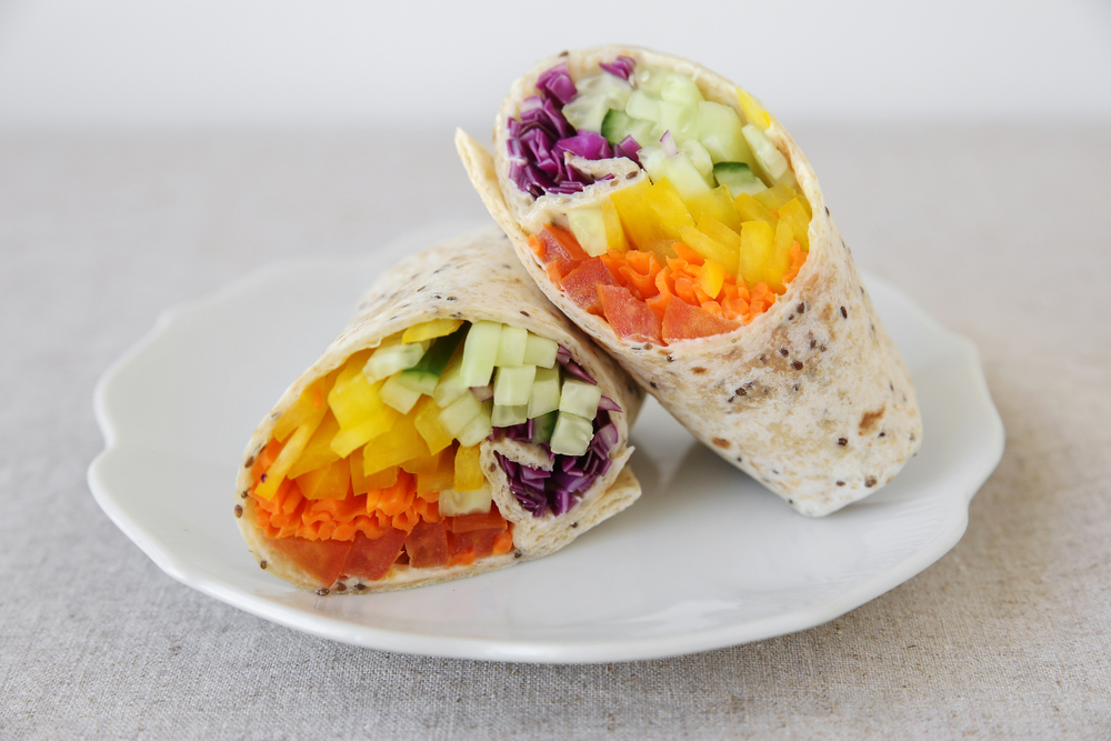 receta wrap de verduras