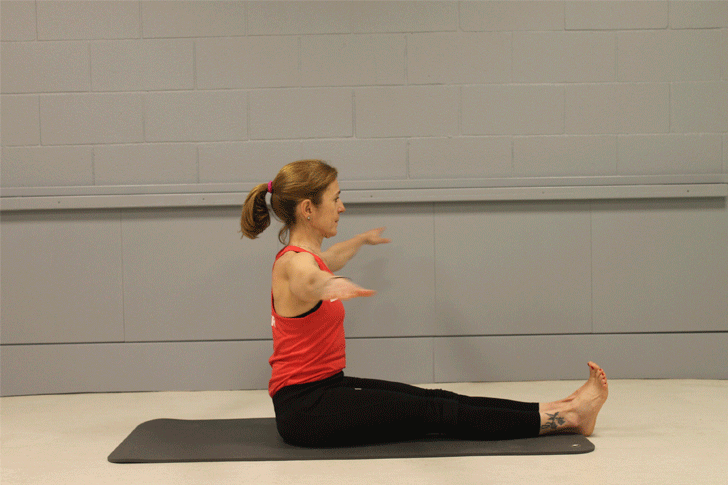 ejercicios pilates spine twist