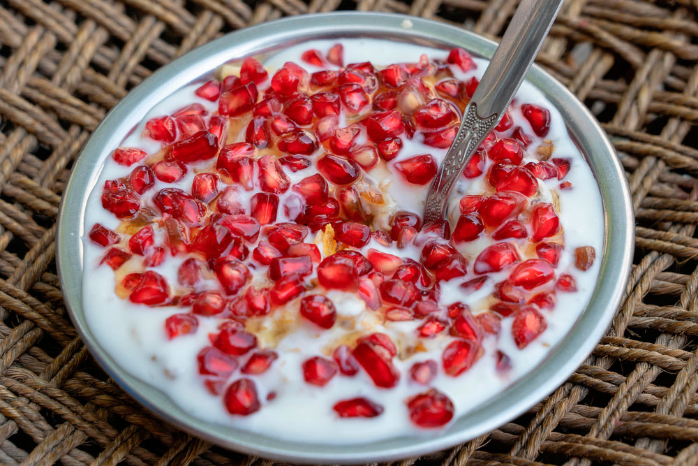 recetas desayunos yogur griego granada