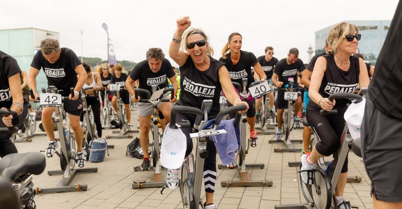 activitat de la fundació dir pedaleja per la marató de tv3