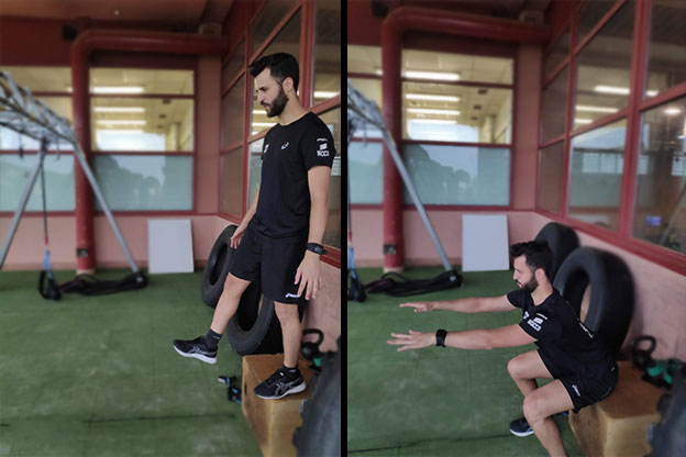 ejercicios de sentadillas para mejorar la preparación del padel