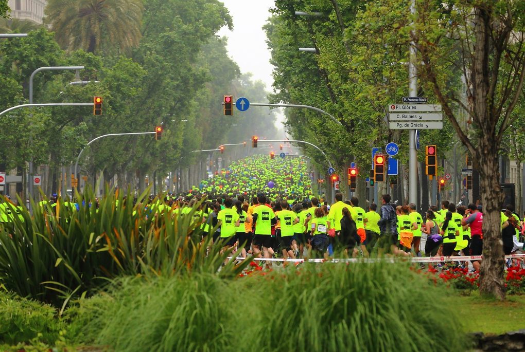 Cursa DiR Guàrdia Urbana per la Diagonal