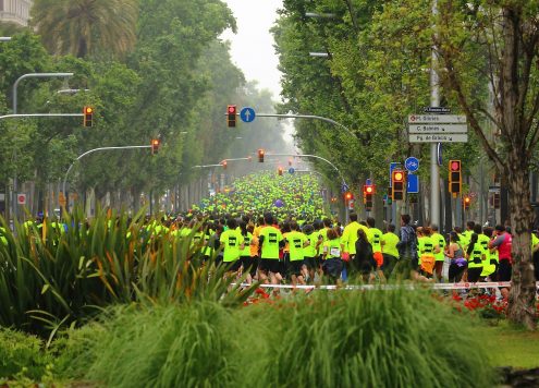 Cursa DiR Guàrdia Urbana per la Diagonal