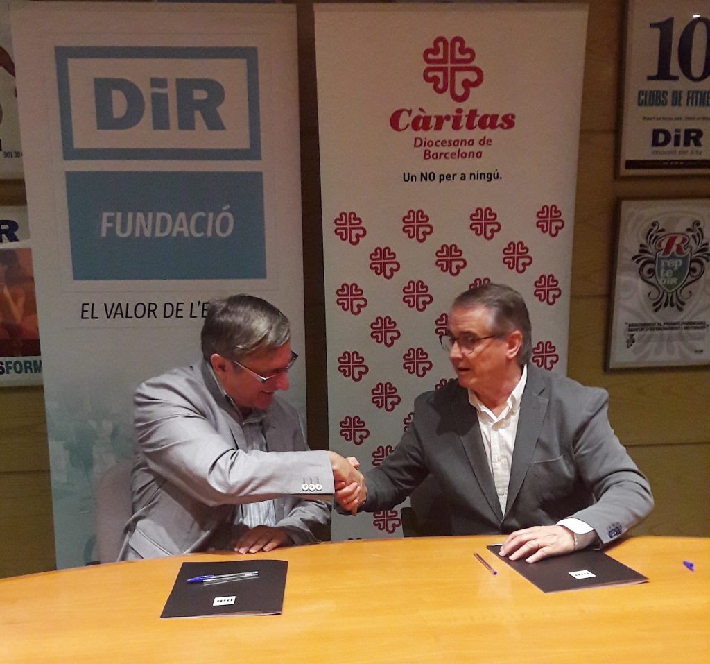 Conveni Càritas Fundació DiR