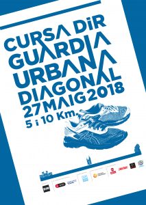 Cartel de la VI edición de la Cursa DiR Guàrdia Urbana - Diagonal