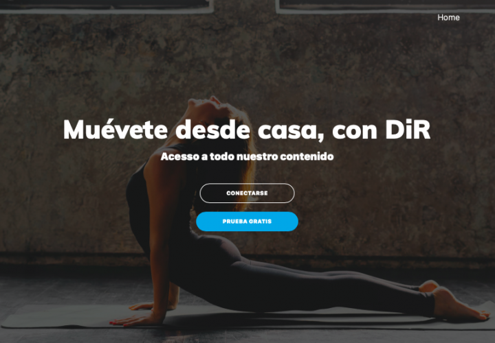 DiR a casa gimnasio online